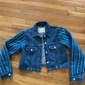 Pilcro Blue Denim Jacket NWT Anthropologie